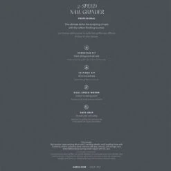 Andis 2-Speed Pet Nail Grinder -Frankroweandson Shop ad65880 79 2 speed nail grinder ang 1 3d package back