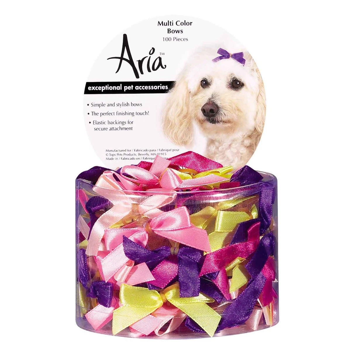 Aria Multi Color Bow Canister 3/8In 100Pc 3 Aria Multi Color Bow Canister 3/8In 100Pc