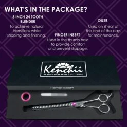 Kenchii Scorpion 24 Tooth Blending Shear 8 Kenchii Scorpion 24 Tooth Blending Shear -Frankroweandson Shop ke1924 24 s1 24t