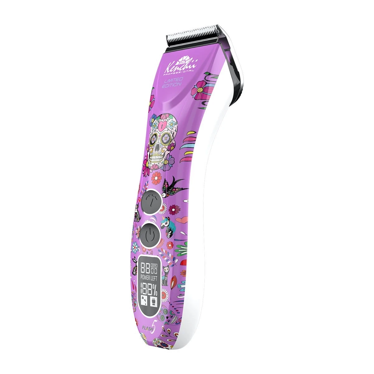 Kenchii Flash5 5-in-1 Digital Cordless Clipper Purple Dogs Edition 4 Kenchii Flash5 5-in-1 Digital Cordless Clipper Purple Dogs Edition - Image 2
