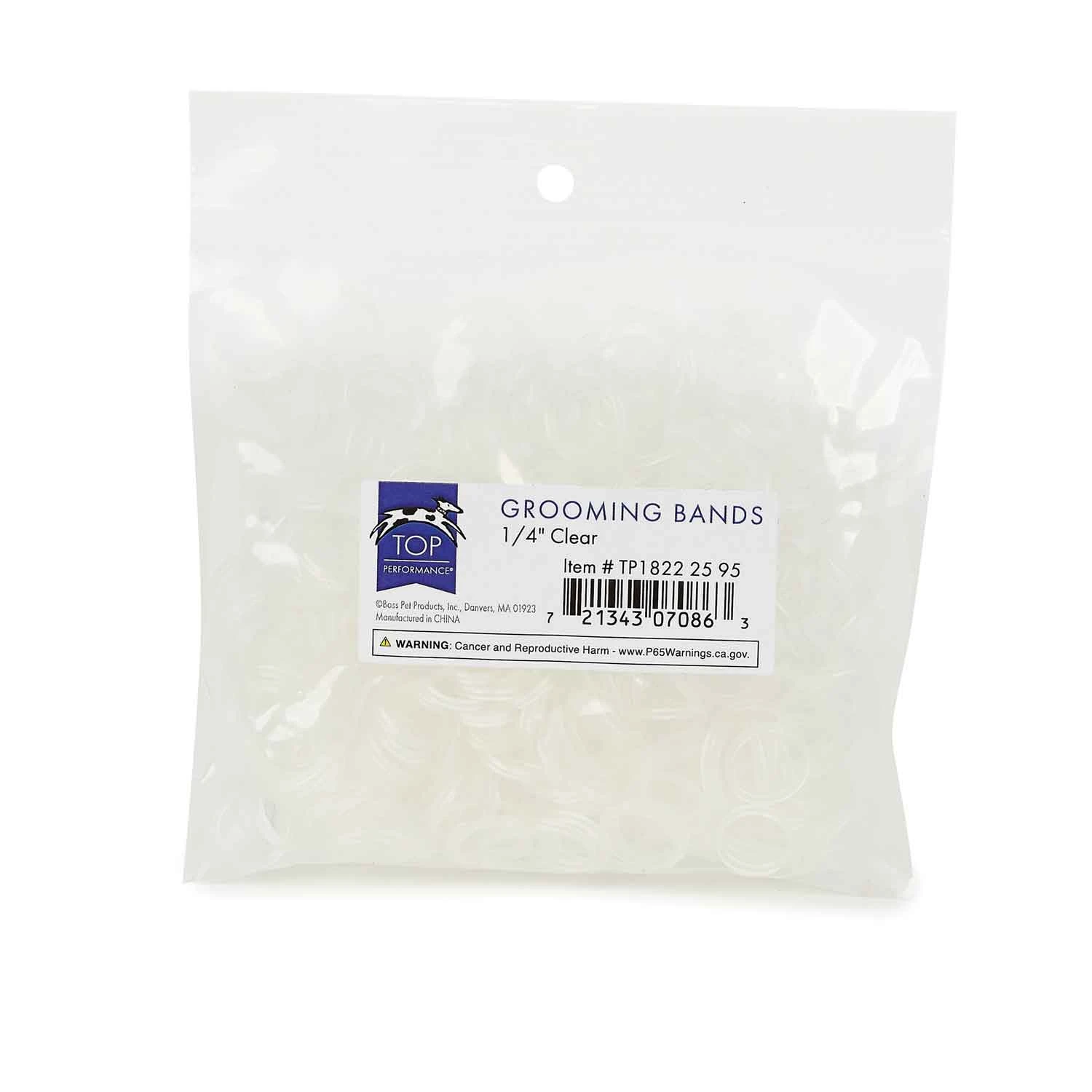 TP Grooming Bands 1/4in Clear 3 TP Grooming Bands 1/4in Clear