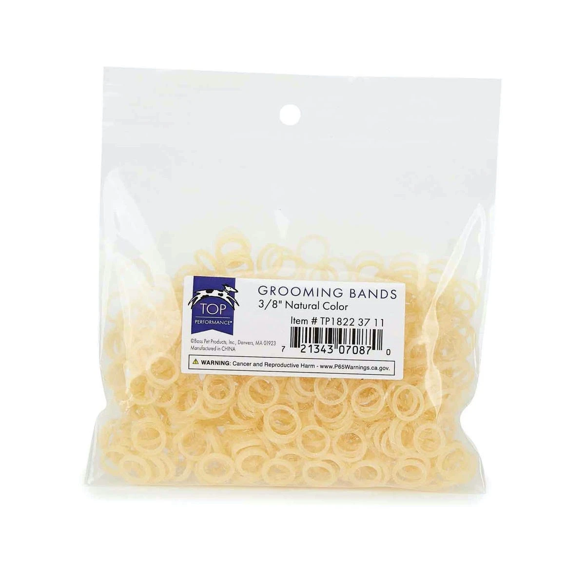 TP Grooming Bands 3/8in Natural Color 3 TP Grooming Bands 3/8in Natural Color