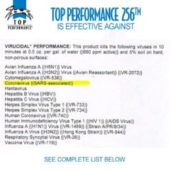 Top Performance The Original 256 Disinfectant, Detergent, & Deodorant 18 Top Performance The Original 256 Disinfectant, Detergent, & Deodorant -Frankroweandson Shop tp256 effective