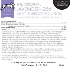 Top Performance The Original 256 Disinfectant, Detergent, & Deodorant 19 Top Performance The Original 256 Disinfectant, Detergent, & Deodorant -Frankroweandson Shop tp256 label