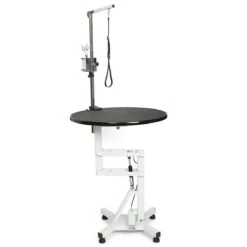 Master Equipment Easy-Lift Round Rotating Top Pneumatic Table -Frankroweandson Shop tp6290 95 005 1