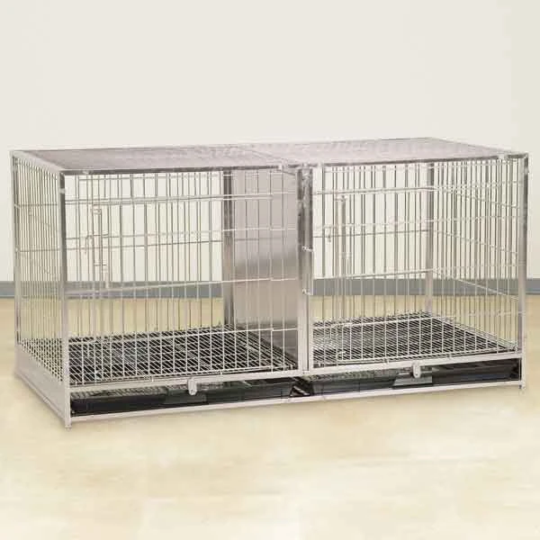 ProSelect Modular Cage W/Plastic Tray Stainless Steel 5 ProSelect Modular Cage W/Plastic Tray Stainless Steel - Image 3
